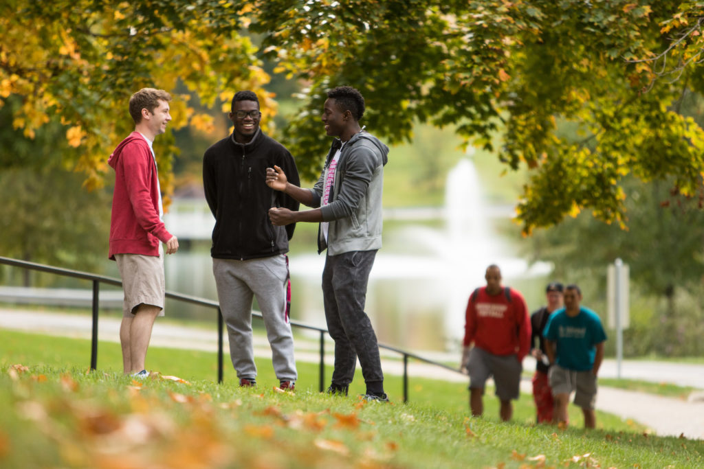 Muskingum University students on campus